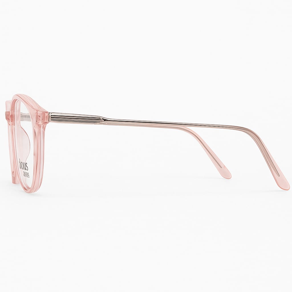Vision - Crystal Blush Pink Round Frame