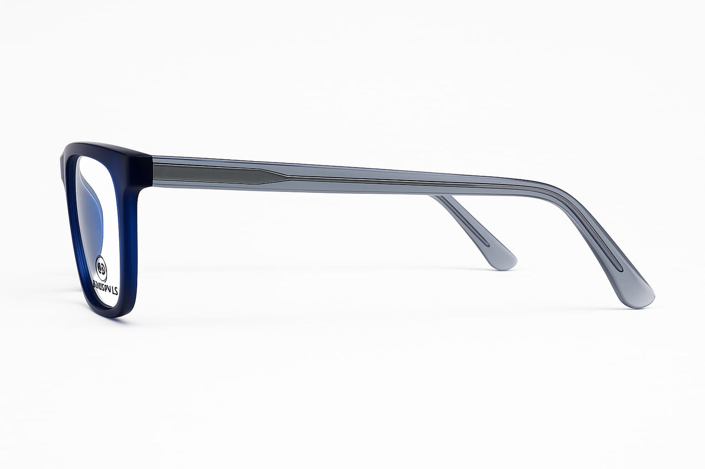 Classic - Blue Full Rim white matte leg