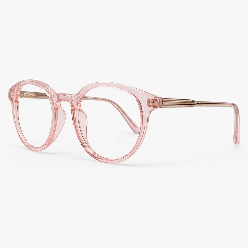 Vision - Crystal Blush Pink Round Frame