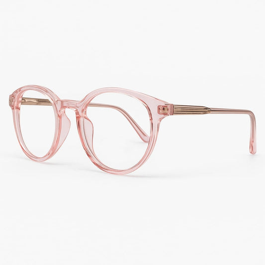 Vision - Crystal Blush Pink Round Frame