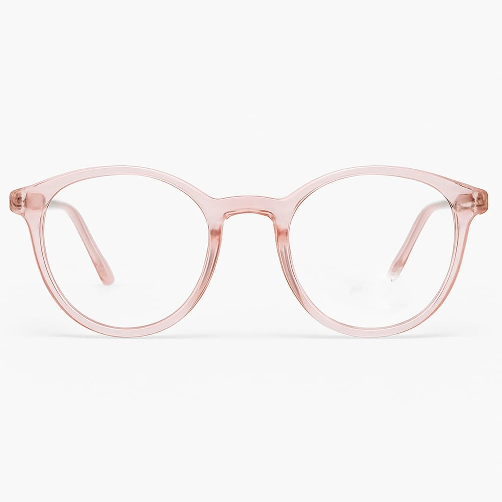 Vision - Crystal Blush Pink Round Frame