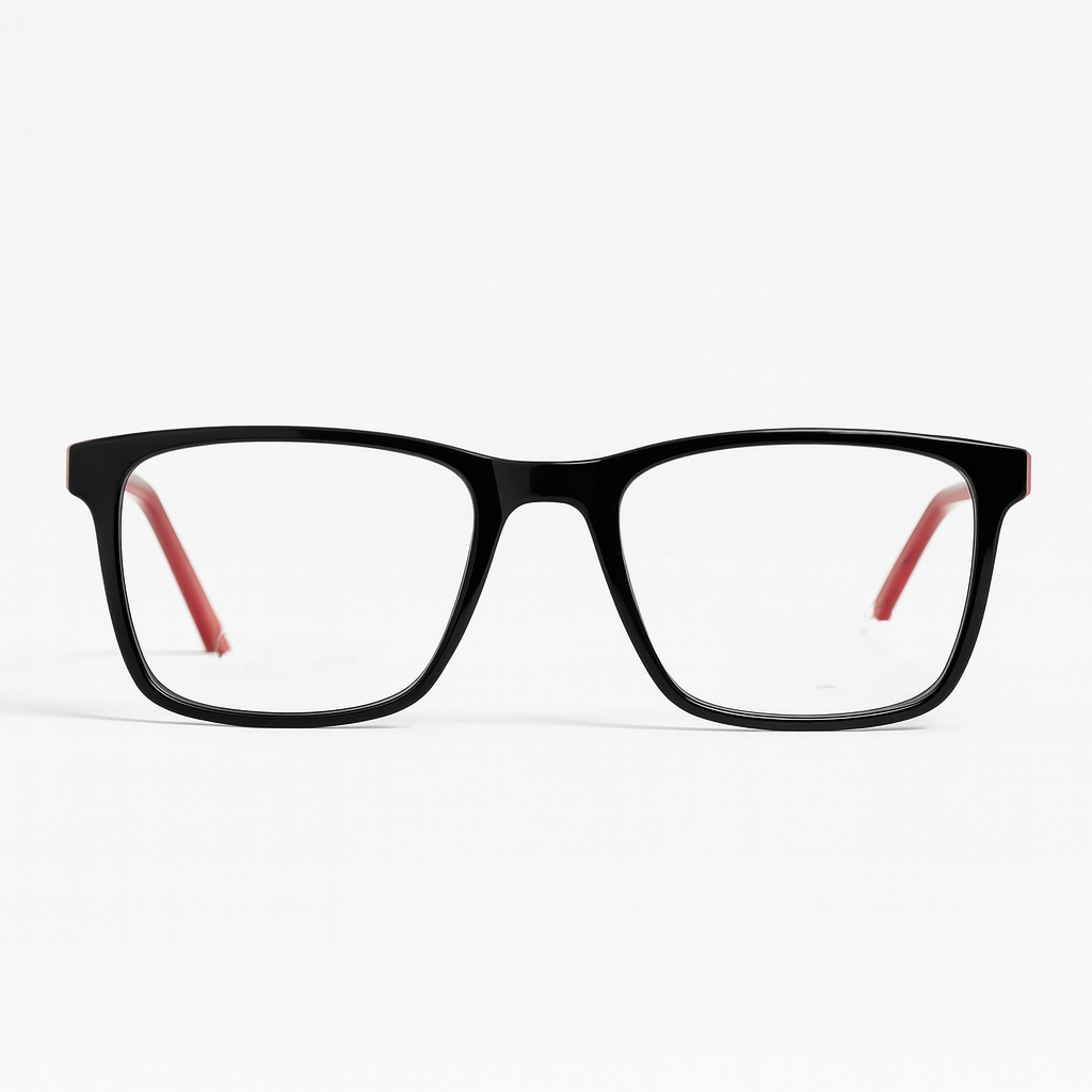 Edge - Dual-Tone Black & Red Rectangle Frame