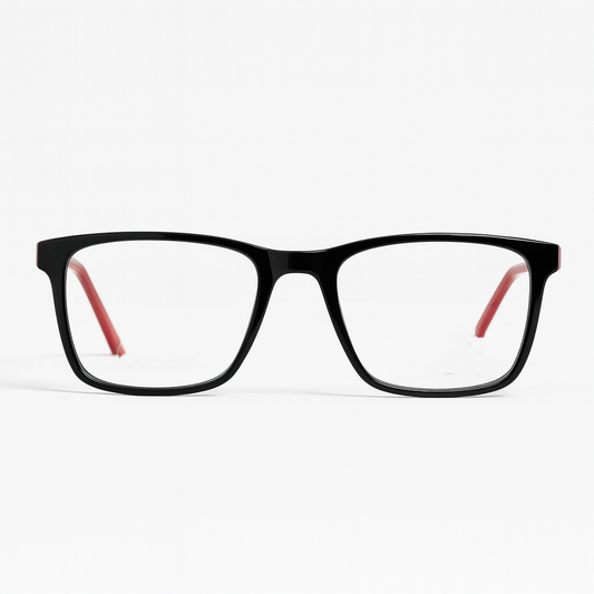 Edge - Dual-Tone Black & Red Rectangle Frame