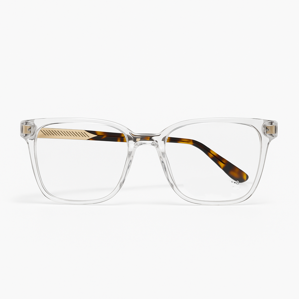 Aurora  - Crystal Clear with Gold & Tortoiseshell Temples