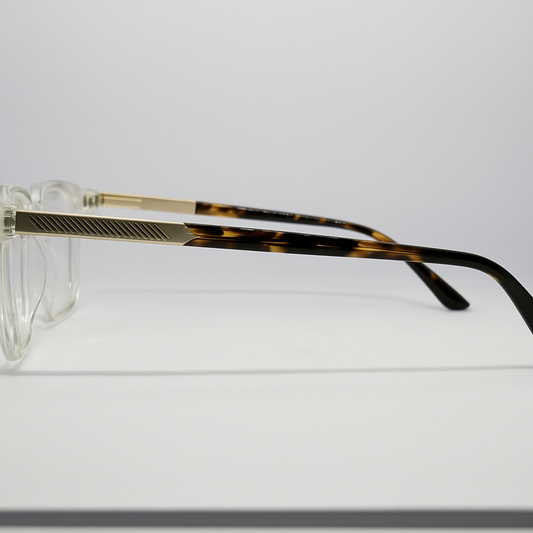 Aurora  - Crystal Clear with Gold & Tortoiseshell Temples