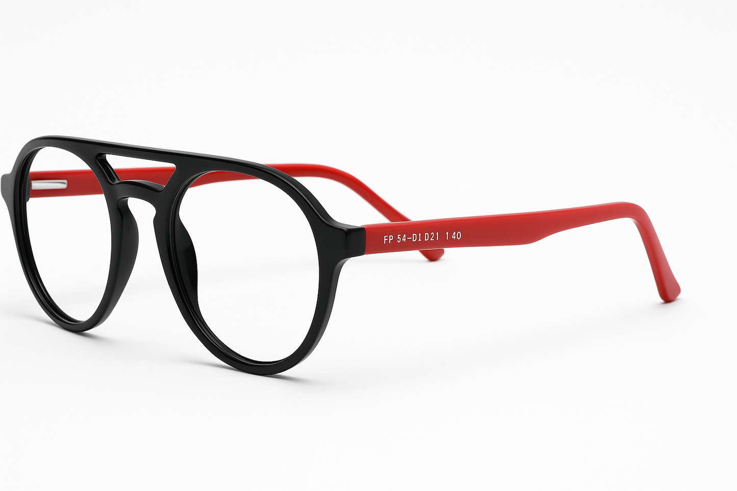 Classic - Double Bar Black with Red