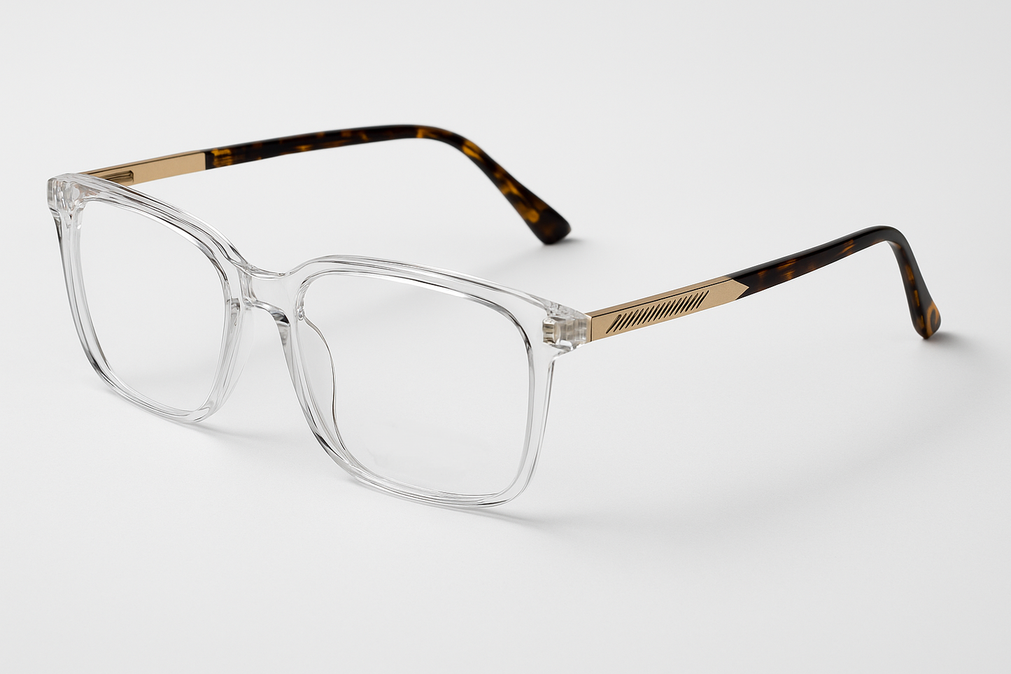 Aurora  - Crystal Clear with Gold & Tortoiseshell Temples